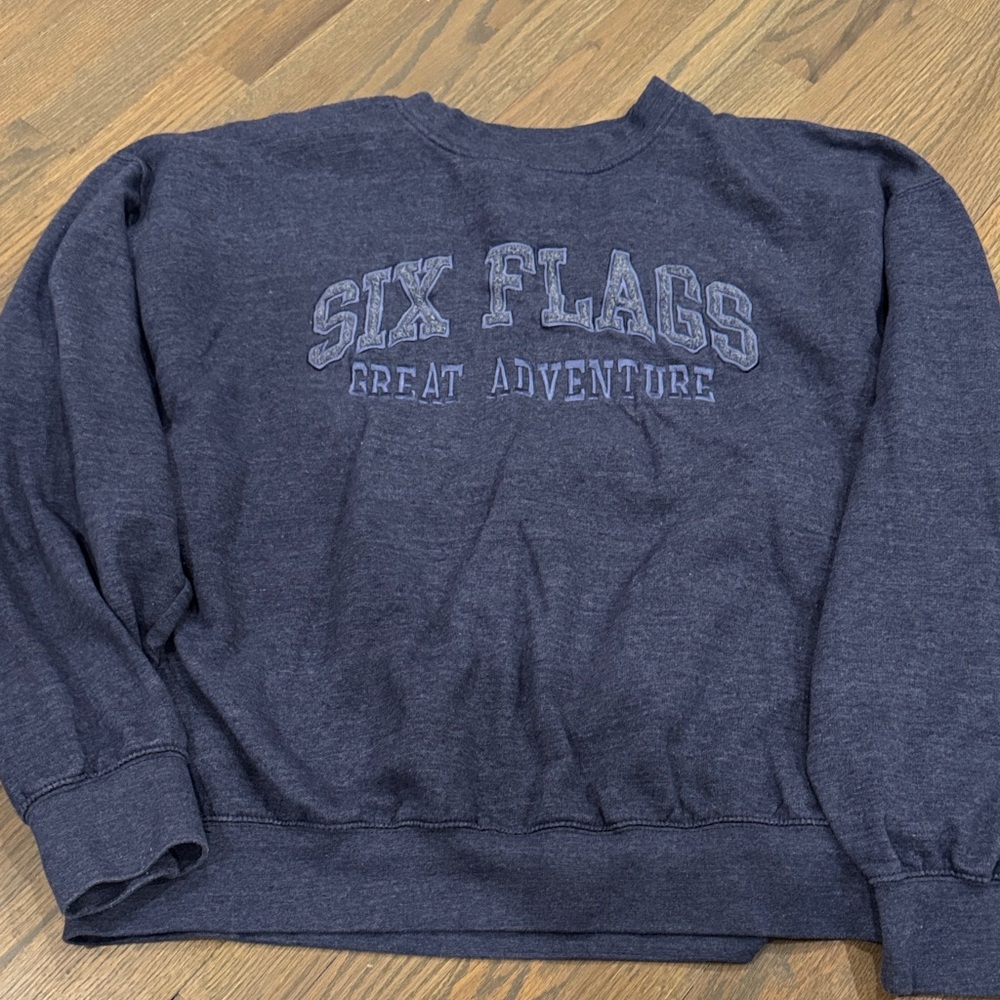 Six Flags Great Adventure Women's Navy Sweater